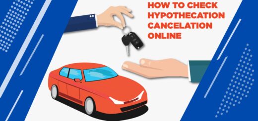 how to check hypothecation cancelation online